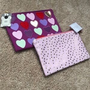 Set of (2) Brand New w/ tags cloth pouches!